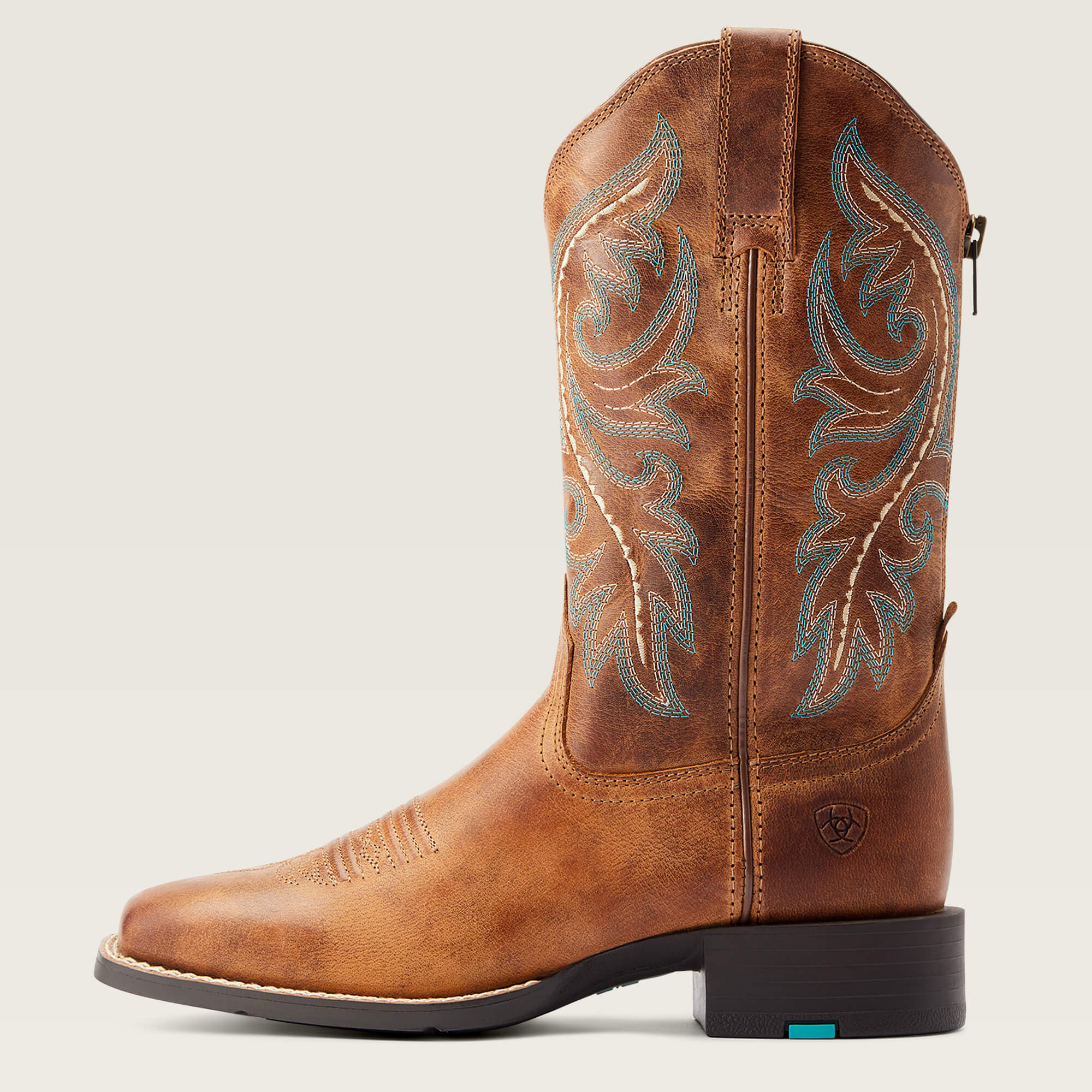 Zip up western best sale boots
