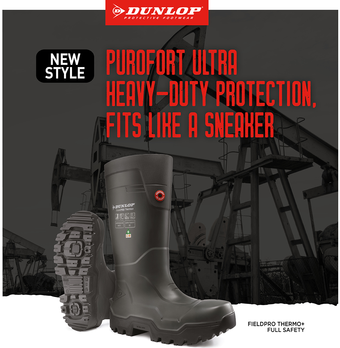 DUNLOP FIELDPRO THERMO DLPLHD0-11 FULL SAFETY BLACK - Boots Boots Boots