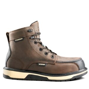 Terra Ironstone Men's 6" Waterproof Composite Toe Work Boot 839GDB - Brown